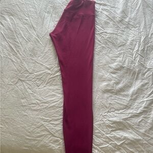 lululemon wunder train 28inch size 10 raspberry leggings